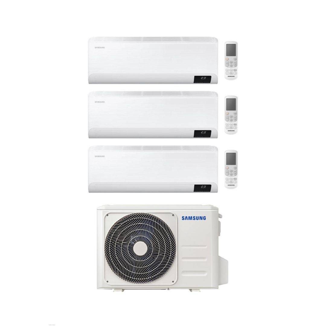 Samsung Climatizzatore Trial Split Cebu 7+9+12 con AJ068TXJ3KG/EU Inverter Wi-Fi Classe A++