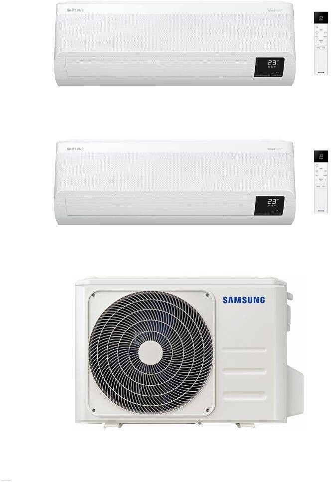 Samsung Climatizzatore Dual Split Windfree Elite 7+9 con AJ040TXJ2KG/EU Inverter R-32 Wi-Fi Classe A+++