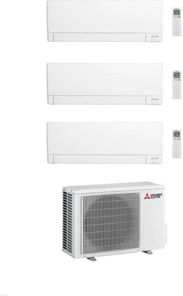 Mitsubishi Climatizzatore Trial Split Linea Plus MSZ-AY 9+9+15 con MXZ-3F54VF Inverter R-32 Wi-Fi Classe A+++