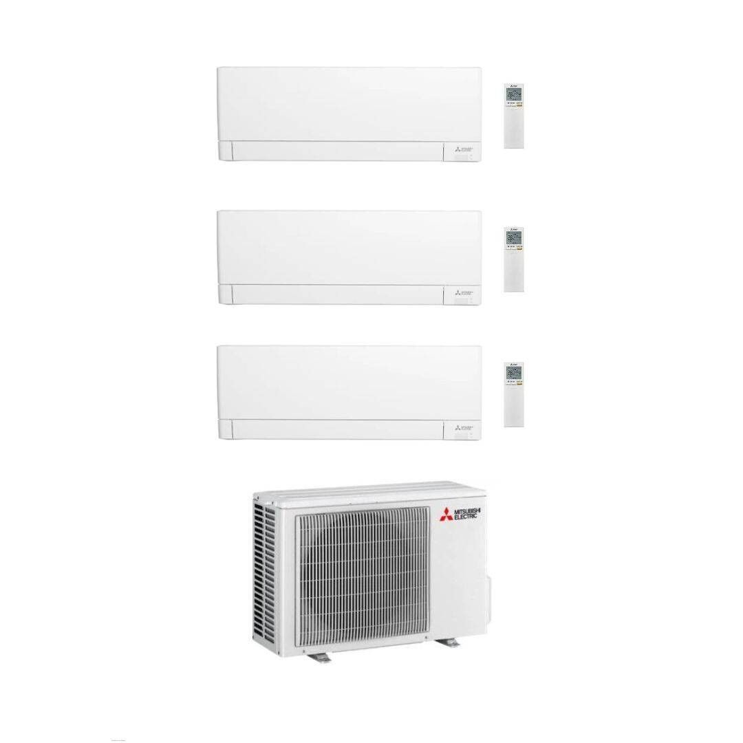 Mitsubishi Climatizzatore Trial Split Linea Plus MSZ-AY 9+9+15 con MXZ-3F68VF Inverter R-32 Wi-Fi Classe A++