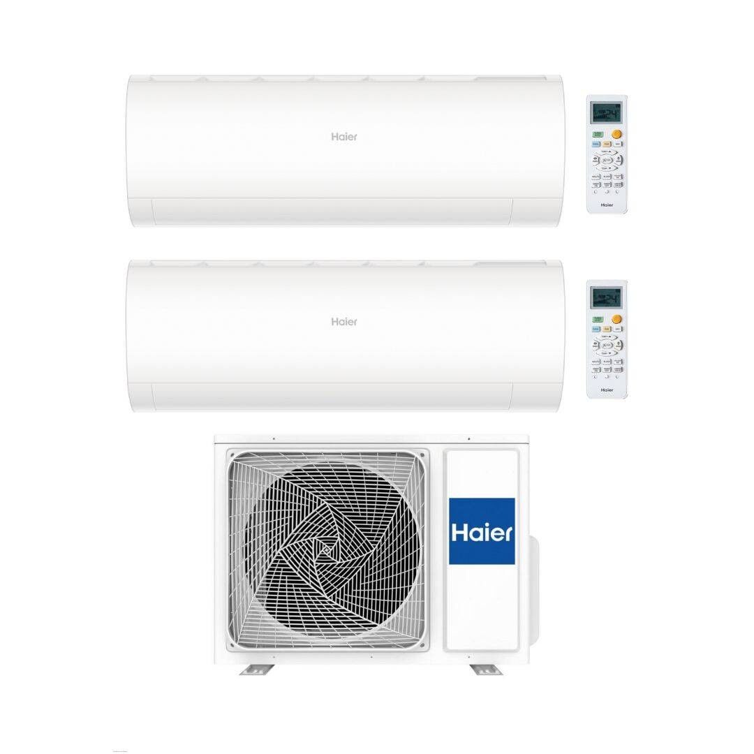 HAIER Climatizzatore Dualsplit Pearl 9+9 con 2U40S2SM1FA Inverter R-32 Wi-Fi Classe A++/A+