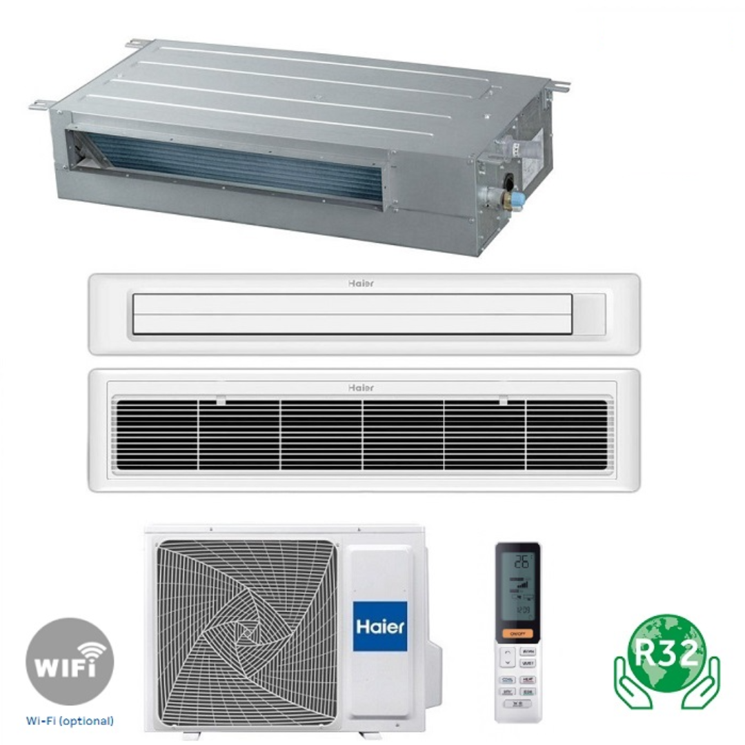 HAIER Climatizzatore Canalizzato 18000 BTU R32 A++ 1U50S2SJ2FA