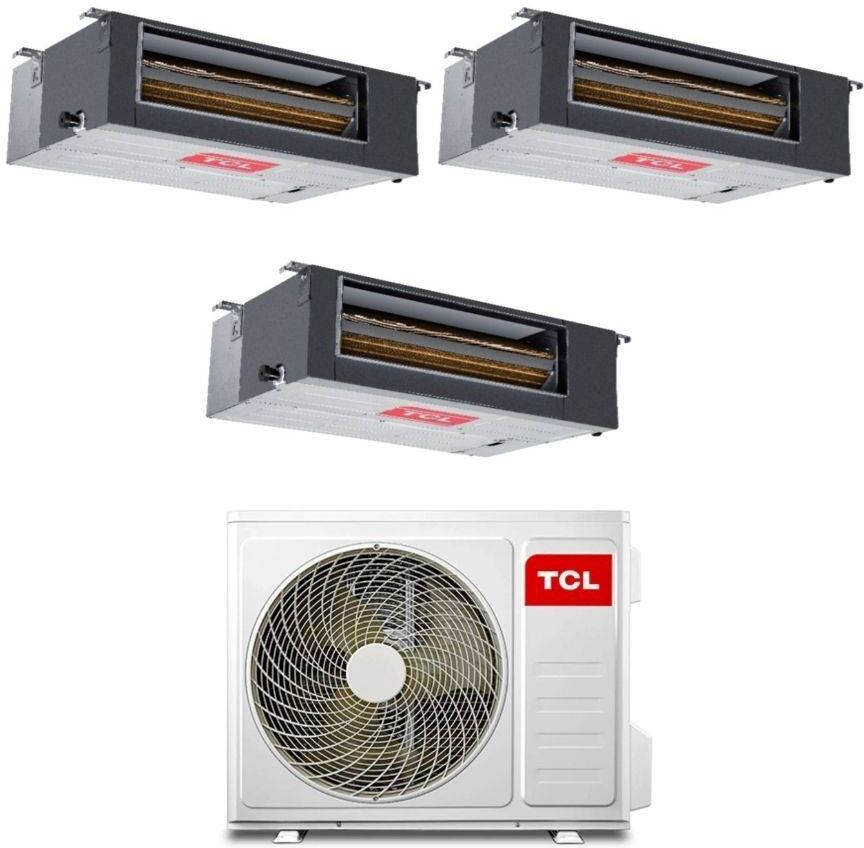 TCL Climatizzatore Trial Split Canalizzato 9+9+9 con MT2730 Inverter R-32 Classe A++