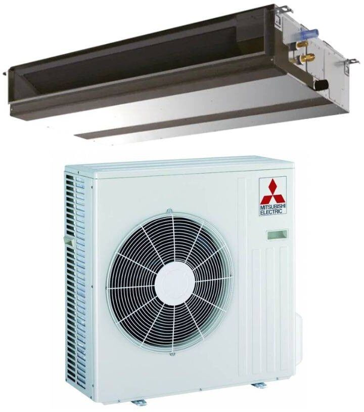 Mitsubishi Climatizzatore Monosplit Canalizzato PEAD-SM140JAL + PUZ-SM140YKA-T 48000 btu Media Prevalenza Trifase Inverter R-32