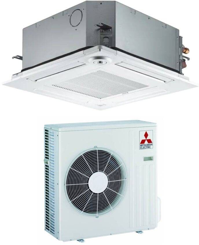 Mitsubishi Climatizzatore Monosplit a Cassetta 60x60 SLZ-M50FA2 + PUZ-ZM50VKA2 18000 btu Inverter R-32 Wi-Fi Opt Classe A++