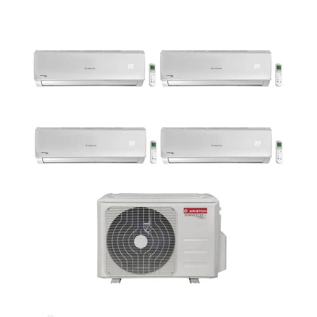 Ariston Climatizzatore QuadriSplit Alys R 32 9+9+12+18 con QUAD110XD0C-O Inverter Wi-Fi Optional Classe A++