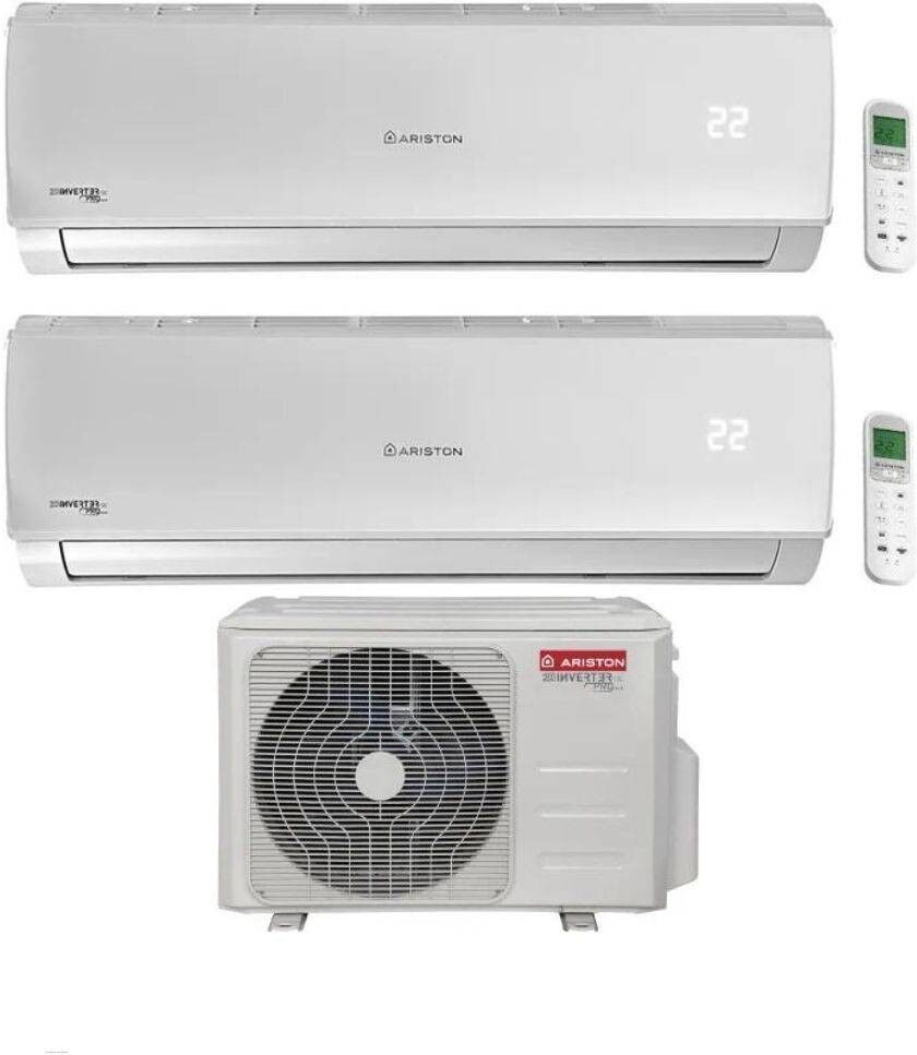 Ariston Climatizzatore DualSplit Alys R 32 12+12 con DUALC50XD0-O Inverter Wi-Fi Optional Classe A++