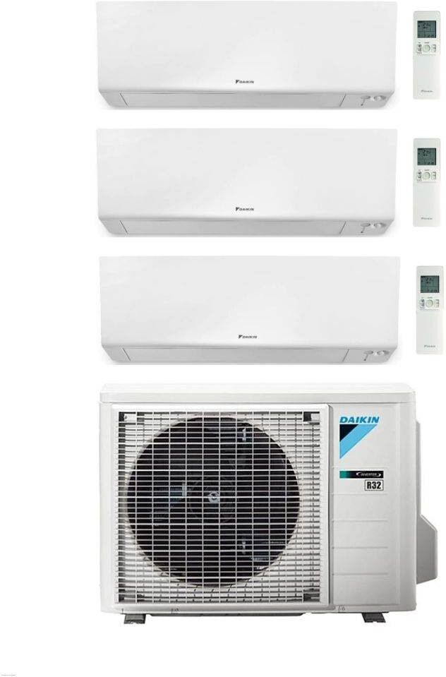 Daikin Climatizzatore Trial Split Bluevolution serie FTXM-R PERFERA 9+12+18 con 3MXM68A9 R-32 Wi-Fi Integrato