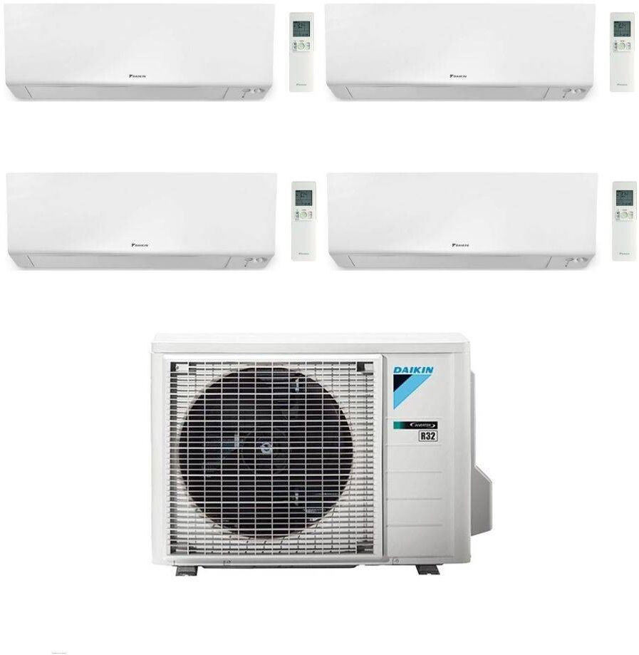 Daikin Climatizzatore Quadri Split Bluevolution serie FTXM-R PERFERA 9+9+9+18 con 4MXM80A9 R-32 Wi-Fi Integrato