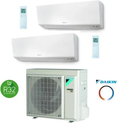 Climatizzatore Condizionatore Dualsplit Daikin perfera 2MXM68A + FTXM42R + FTXM42R 15+15 15000+15000 BTU modello 2022 wifi incluso