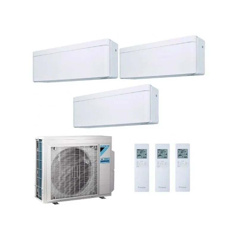 Climatizzatore Condizionatore Trialsplit Daikin Stylish 3MXM68A + FTXA25AW + FTXA25AW+FTXA25AW 9+9+9 9000+9000+9000 BTU modello 2022 wifi incluso