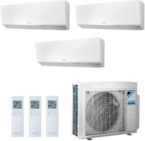 Climatizzatore Condizionatore Trialsplit Daikin perfera 3MXM52A + FTXM20R + FTXM20R+FTXM20R 7+7+7 7000+7000+7000 BTU modello 2022 wifi incluso