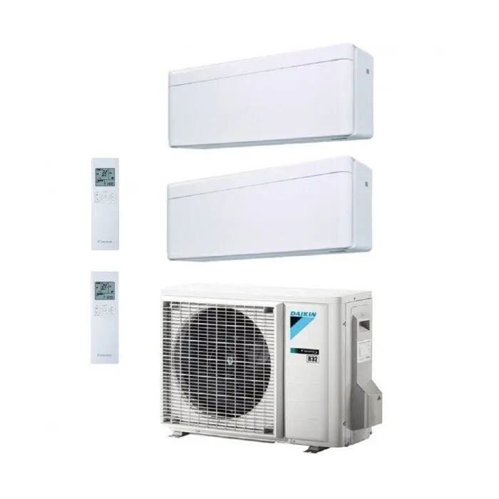 Climatizzatore Condizionatore Dualsplit Daikin Stylish 2MXM40A + FTXA25AW + FTXA25AW 9+9 9000+9000 BTU modello 2022 wifi incluso