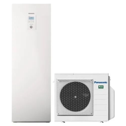 Panasonic Pompa di Calore Aquarea All in One J Generazione Monofase 9 kw splittata con bollitore 200 litri WH-ADC0309J3E5C WH-UD09JE5-1