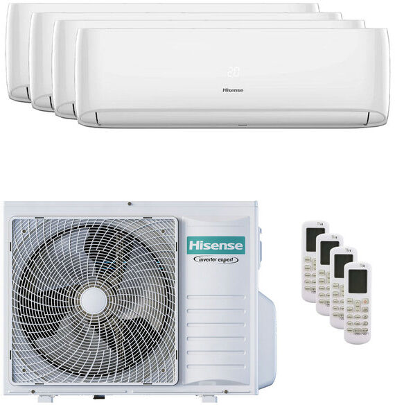 Condizionatore Hisense Hi-Comfort Quadri Split 7000+7000+7000+7000 Btu Inverter A++ Wifi Unità Esterna 8 Kw (4AMW81U4RJC/CF20YR04G_4)