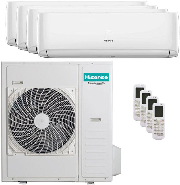 Condizionatore Hisense Hi-Comfort Quadri Split 7000+12000+12000+24000 Btu Inverter Wifi Unità Esterna 12,5 Kw (5AMW125U4RTA-CF20YR04G-4-A14C3D)