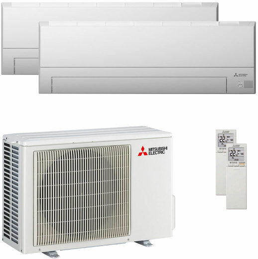 Mitsubishi Condizionatore Mitsubishi Electric Serie Bt Dual Split 9000+9000 Btu Inverter B Wifi Unità Esterna 3.3 Kw (MXZ-2F33VF4-E1/MSZ-BT25VGK-E3_2)