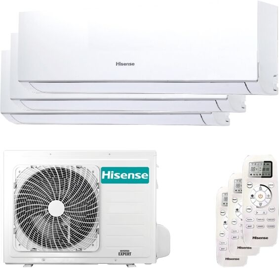 Hisense Condizionatore Hisense New Comfort Trial Split 7000+7000+9000 Btu Inverter A++ Unità Esterna 6,0 Kw (3AMW62U4RFA-DJ20VE0AG-3-241E28)