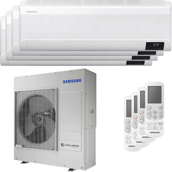 Samsung Condizionatore Samsung Windfree Avant Quadri Split 12000+12000+12000+12000 Btu Inverter A++ Wifi Unità Esterna 10,0 Kw (AJ100TXJ5KG/EU-AR12TXEAAWKNEU-4)