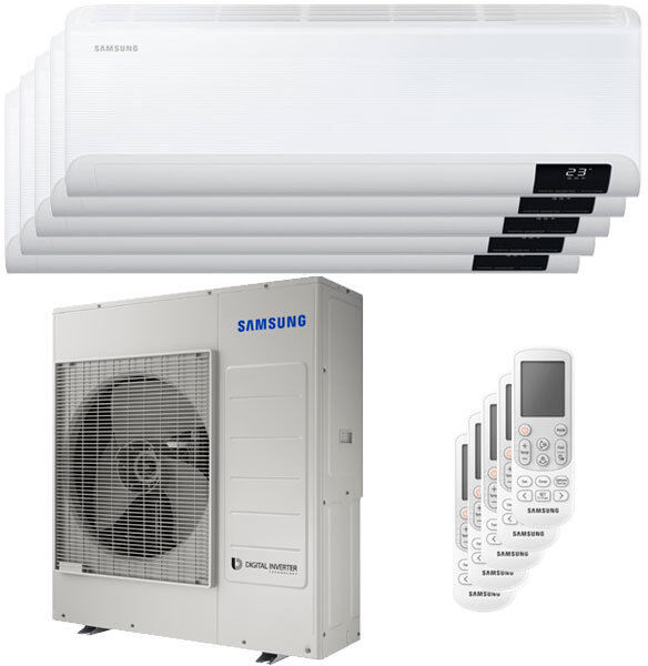 Samsung Condizionatore Samsung Cebu Wi-Fi Penta Split 9000+9000+12000+12000+12000 Btu Inverter A++ Wifi Unità Esterna 10,0 Kw (AJ100TXJ5KG/EU-AR09TXFYAWKNEU-5-AFBDE7)