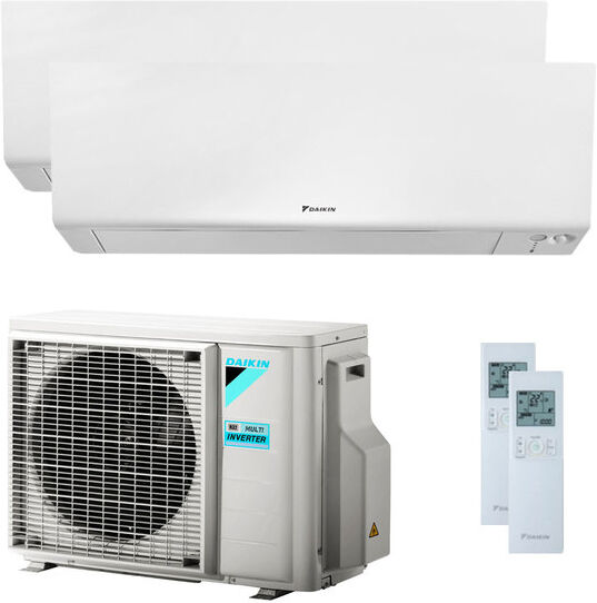 Daikin Condizionatore Daikin Perfera Wall Dual Split 7000+9000 Btu Inverter A+++ Wifi Unità Esterna 4,0 Kw (2MXM40N-FTXM20R-2-590C64)