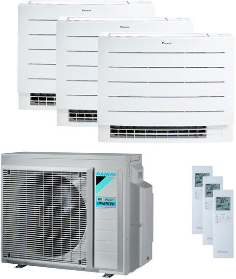 Daikin Condizionatore Daikin Perfera Floor Trial Split 7000+12000+12000 Btu Inverter A+++ Wifi Unità Esterna 5,2 Kw (3MXM52N9-CVXM20A-3-D498D9)