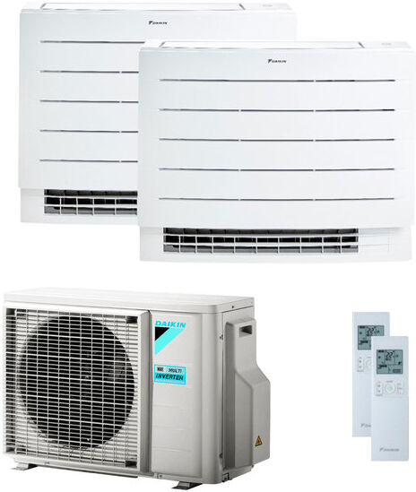 Daikin Condizionatore Daikin Perfera Floor Dual Split 7000+9000 Btu Inverter A+++ Wifi Unità Esterna 4,0 Kw (2MXM40N-CVXM20A-2-A131E4)