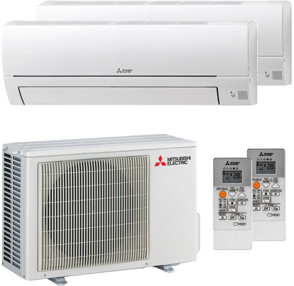 Mitsubishi Condizionatore Mitsubishi Electric Smart Msz-Hr Dual Split 9000+9000 Btu Inverter A++ Unità Esterna 4,0 Kw (MXZ-2HA40VF-MSZ-HR25VF-2)