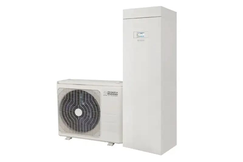 Olimpia Splendid Pompa Di Calore Aria Acqua Sherpa Aquadue Tower 7 Da 7,6 Kw Con Serbatoio Per Acqua Calda Sanitaria Da 150 Lt