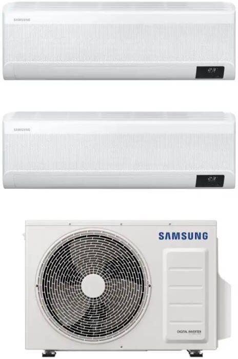 Samsung Climatizzatore Windfree Elite Wifi Dual Split 9000+12000 Btu Inverter A+++ In R32 Aj040txj2kg