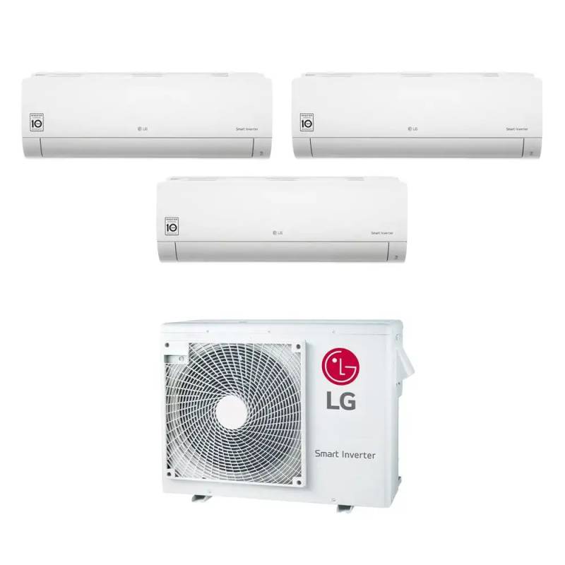 LG Climatizzatore Libero Smart Wifi Trial Split 9000+9000+9000 Btu Inverter In R32 Mu3r19 A+++