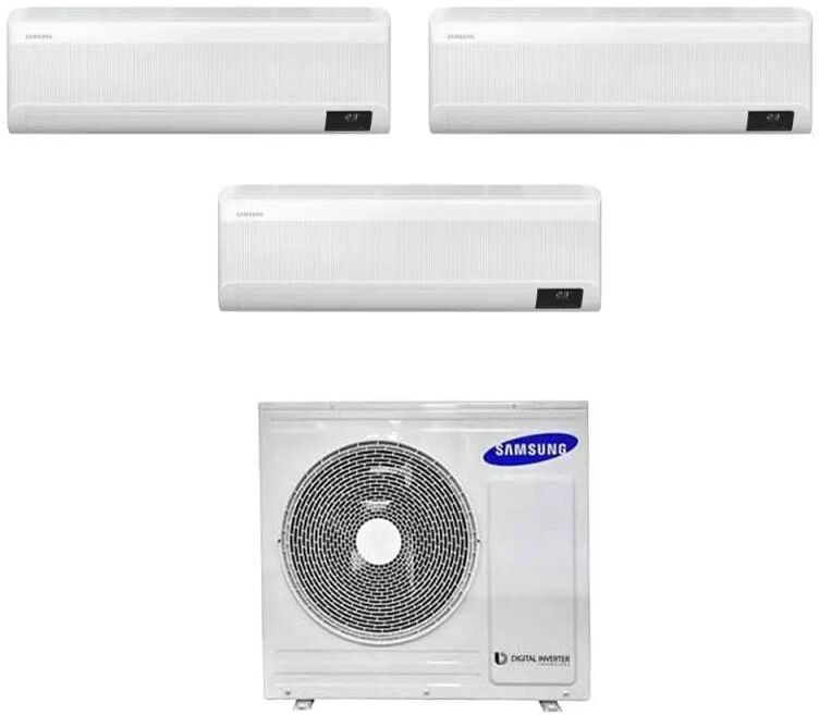 Samsung Climatizzatore Windfree Avant Wifi Trial Split 7000+7000+9000 Btu Inverter A+++ In R32 Aj052txj3kg