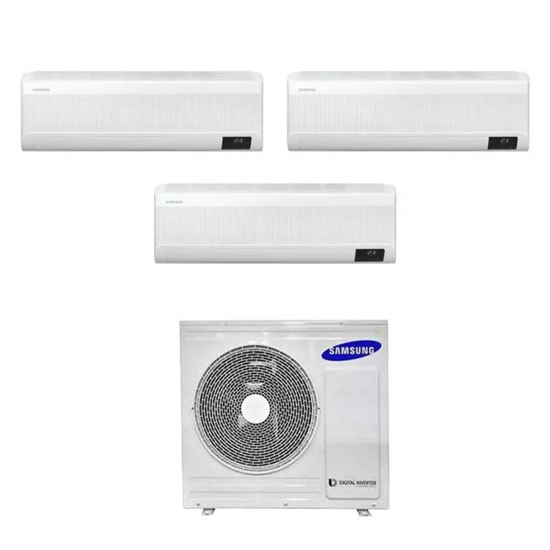 Samsung Climatizzatore Windfree Avant Wifi Trial Split 9000+12000+12000 Btu Inverter A++ In R32 Aj068txj3kg