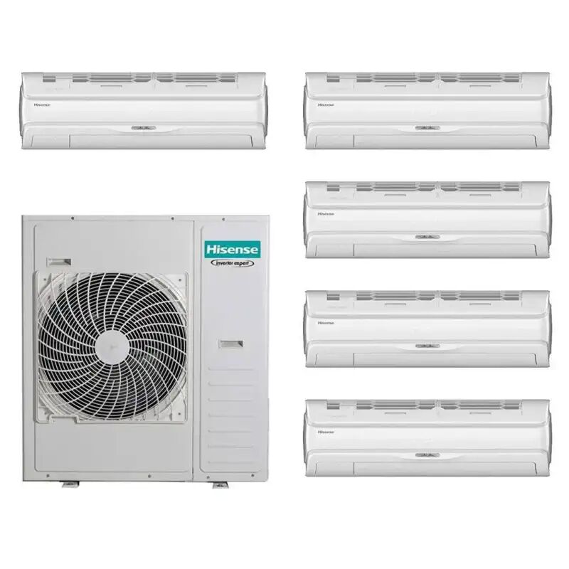 Hisense Climatizzatore Silentium Pro Penta Split 9000+9000+9000+9000+9000 Btu Inverter 5amw125u4rta R32