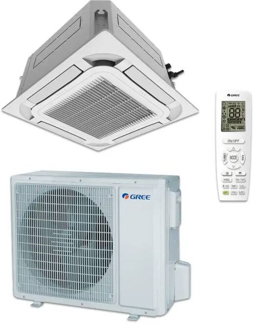 Gree Climatizzatore A Cassetta 8 Vie Da 12000 Btu Con Inverter In R32