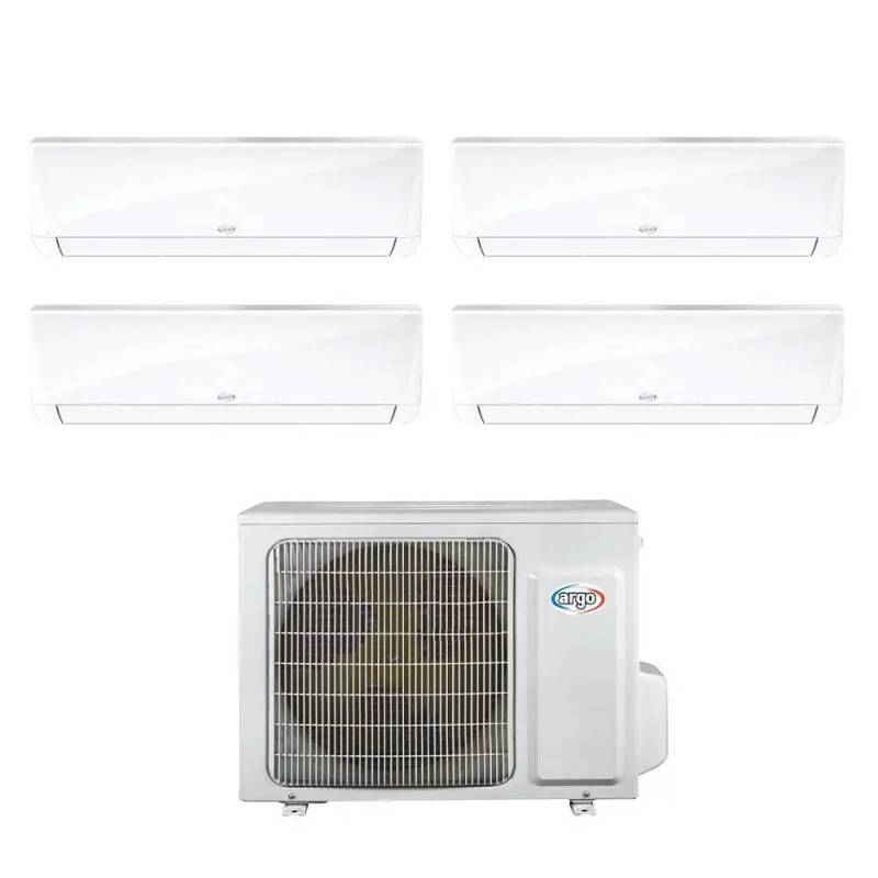 Argo Climatizzatore Ecolight Ecowall Quadri Split Da 9000+9000+9000+9000 Btu Inverter Con R32 In A++