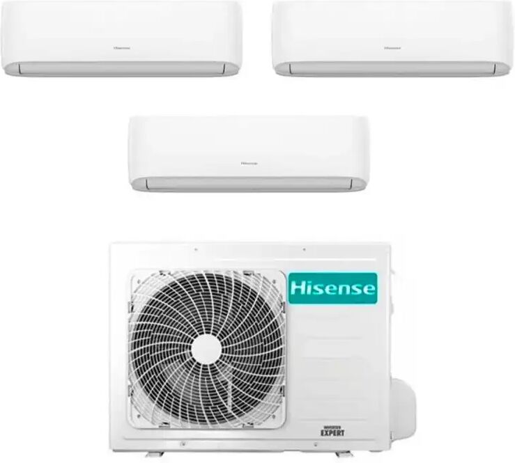 Hisense Climatizzatore Inverter Hi Comfort Wi-Fi Trial Split 7000+7000+7000 Btu 3amw62u4rjc R-32 A++