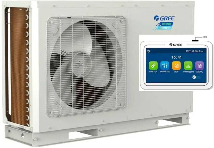 Gree Versati Iii Pompa Di Calore Inverter Monoblocco Aria Acqua Da 8 Kw A+++