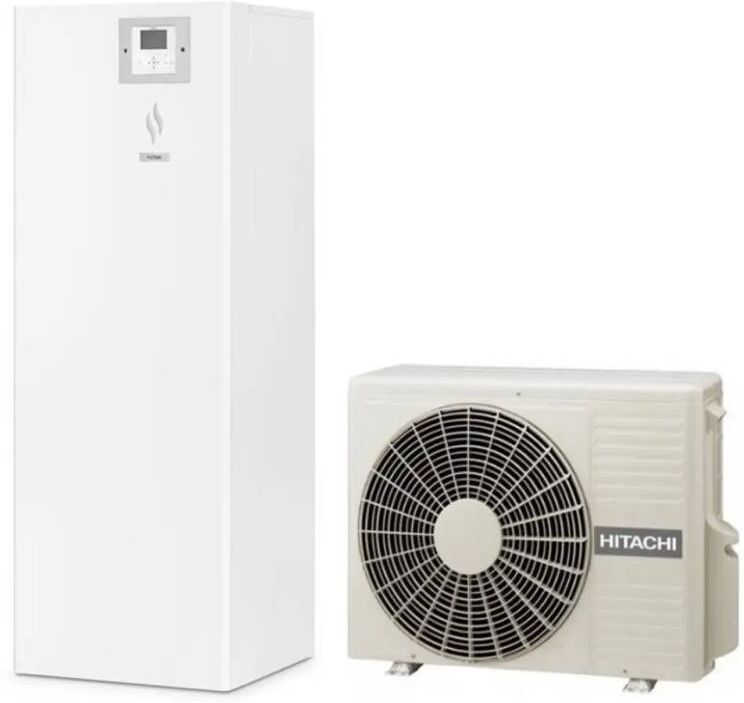 Hitachi Pompa Di Calore Yutaki-S Combi R32 8,6 Kw Con Accumulo Acs Da 220 Lt Monofase