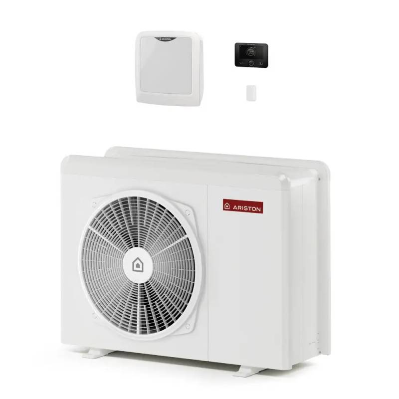 Ariston Pompa Di Calore 8 Kw Monoblocco Aria-Acqua Inverter Nimbus Pocket M Net 80 R-32 Monofase 3301872 Classe A+++ Wifi