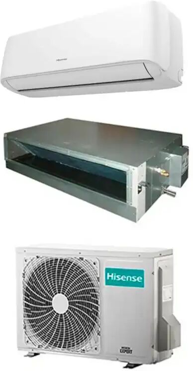 Hisense Condizionatore Con Inverter Dual Split E Canalizzato 9000+12000 Btu Hi Comfort E Adt35ux4rbl8 In R32 A++ 2amw42u4rgc