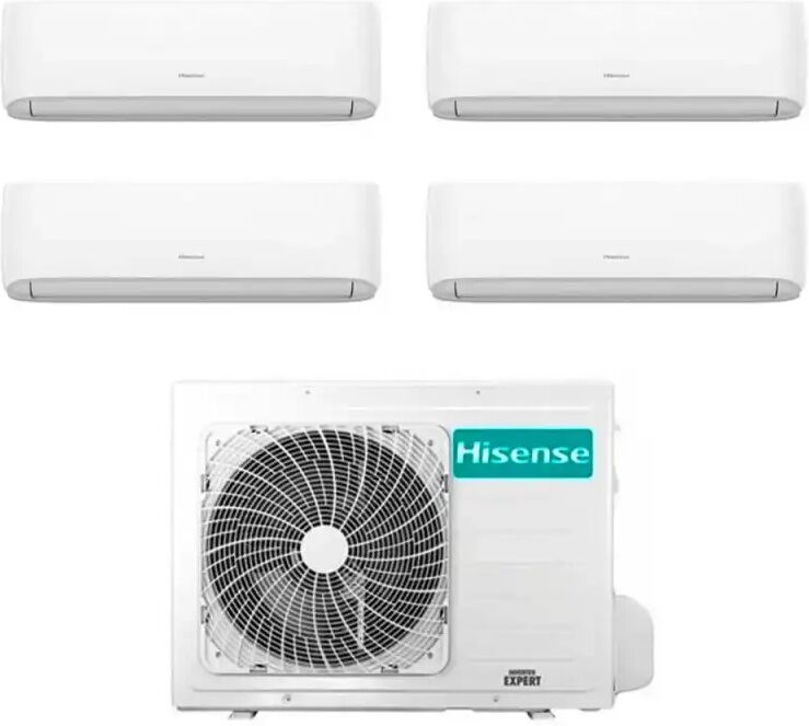 Hisense Climatizzatore Inverter Hi Comfort Wi-Fi Quadri Split 9000+9000+9000+18000 Btu 4amw105u4raa R-32 A++