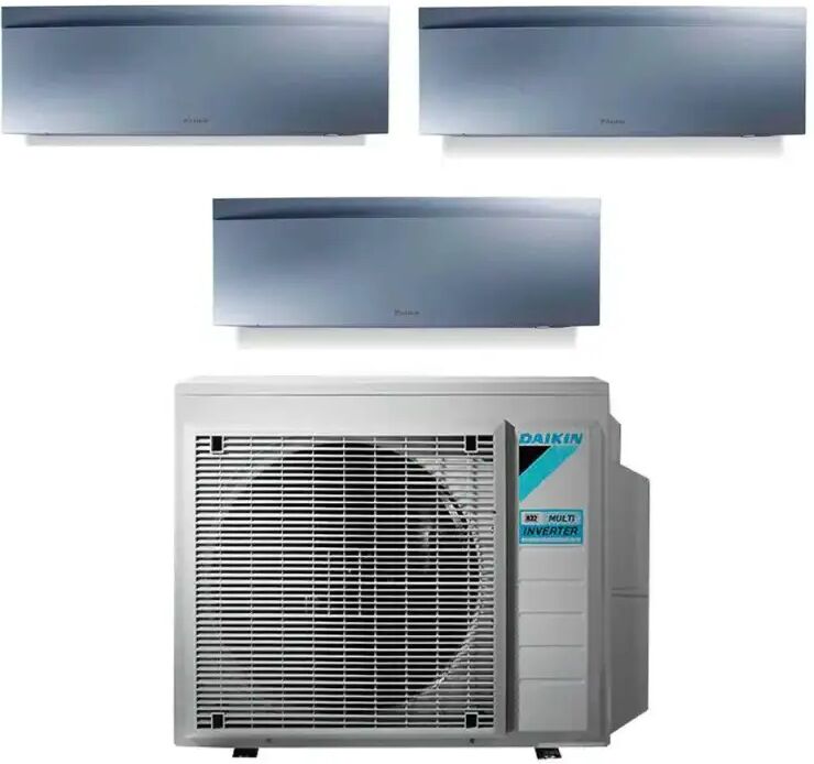 Daikin Climatizzatore Trial Split Inverter Serie Emura Silver Iii 7+7+7 7000+7000+7000 Btu A+++ Wifi R32 3mxm40n