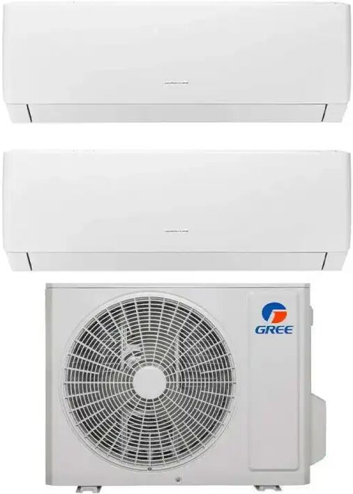 Gree Condizionatore Dual Split Con Inverter Da 9000+9000 Pular Wifi In A++ Con R32 Gwhd(14)Nk6oo