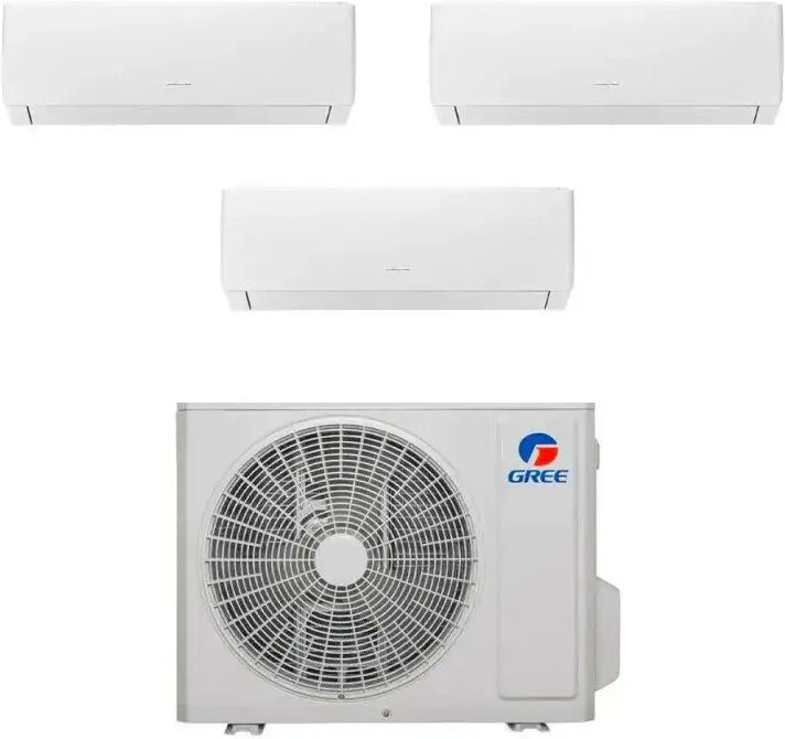 Gree Condizionatore Trial Split Con Inverter Da 9000+9000+12000 Pular Wifi In A++ Con R32 Gwhd(21)Nk6oo