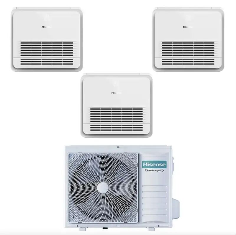 Hisense Climatizzatore Con Inverter Trial Split Console Akt26 + Akt35 9000+9000+12000 Btu R32 In A++ 3amw62u4rjc