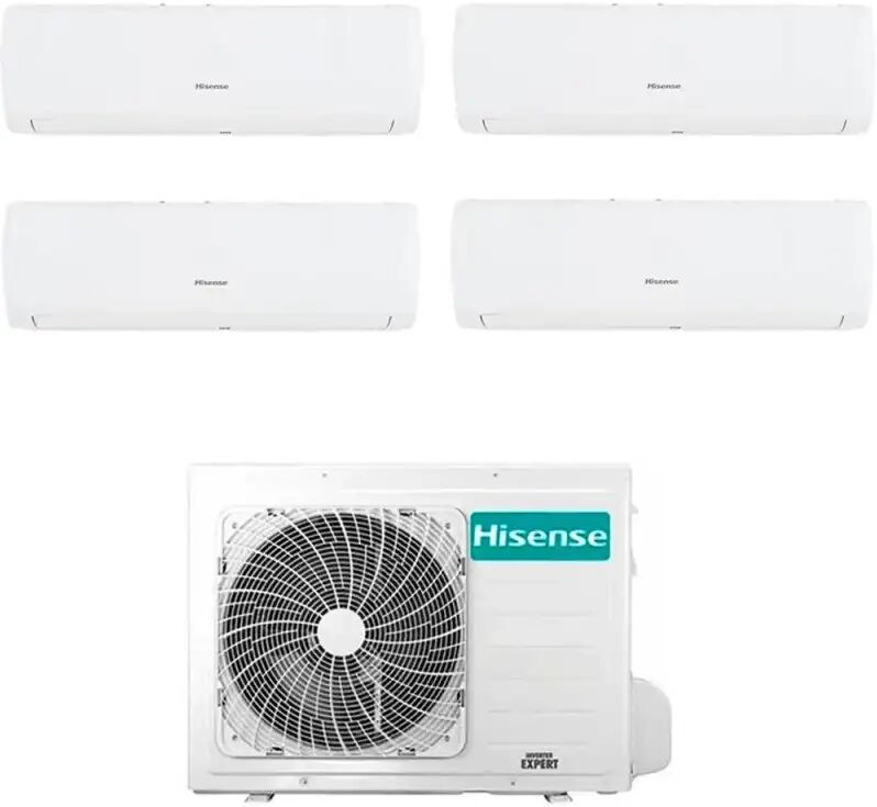 Hisense Climatizzatore Inverter Iq Plus Wi-Fi Quadri Split 9000+9000+12000+12000 Btu 4amw105u4raa R-32 A++