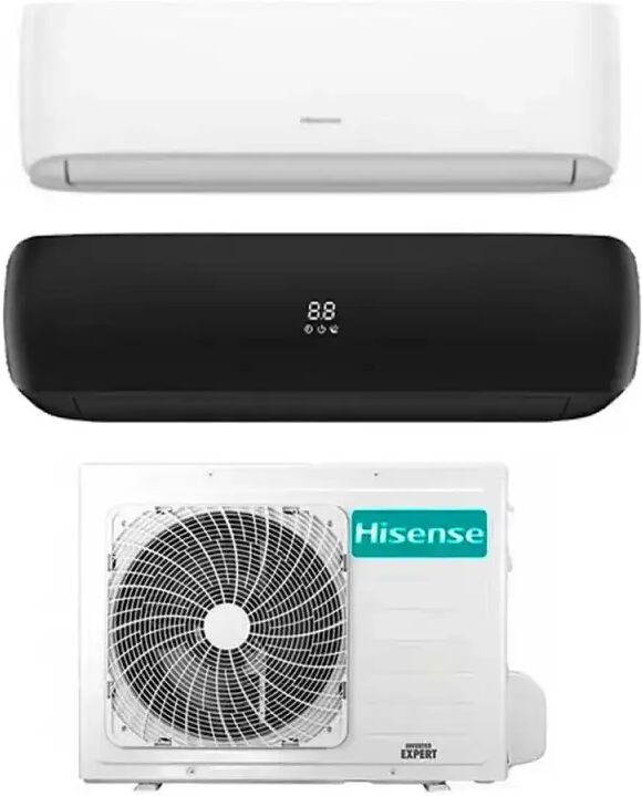 Hisense Climatizzatore Inverter Hi Comfort Apple Pie Pro Black Edition Wi-Fi Dual Split 9000+12000 Btu 2amw52u4rxc R-32 A++