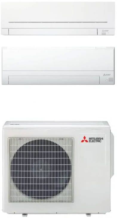 Mitsubishi Climatizzatore Ap Bt Dual Split 7000+12000 Btu Con Inverter In R32 Wi-Fi Incluso In A+++ Mxz-2f53vf3