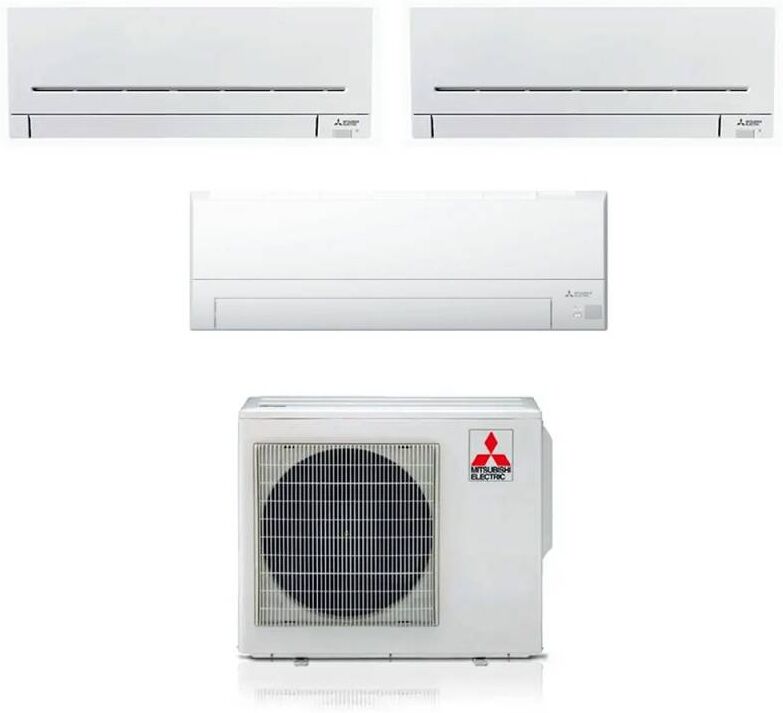 Mitsubishi Climatizzatore Ap Bt Trial Split 7000+7000+12000 Btu Inverter In R32 Wi-Fi Incluso In A+++ Mxz-3f54vf3